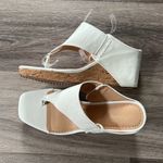 Adrienne Vittadini  Cream Wedge Sandals 8.5 Women’s Patent Leather Photo 7