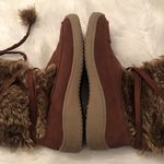 Vintage Fubu Boots Woman’s Size 10 Brown leather and faux fur 90’s Y2K Photo 8