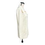 Oakley  Cream Pea Coat with Silver Detail Size S/M Photo 3