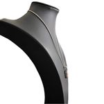 EAS Sterling Silver & 14kt Yellow Gold Cushion Cut Green Amethyst Necklace, 18” Photo 2