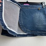 Edikted  Wrap Low Rise Denim Party Micro Mini Skirt Cotton Dark Blue Size Small Photo 3