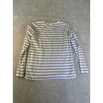 Off-White womens outerknown‎ long sleeve striped t shirt gray white xs Photo 4