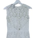 Jill Stuart  Illusion Yoke Lace Sheath Ivory White Knee Length Bridal Dress 2 Photo 7