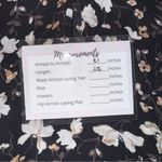 J. Jill Floral Print‎ Bell Sleeve Blouse Black White Keyhole Neck Top Size M Photo 7