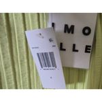 SIMON MILLER Ribbed Midi Dress Long Sleeve Crew Neck Lime Green Women's‎ Small Photo 4