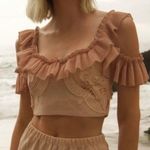 Alice McCALL Black Ruffle Lace Crop Top NWT Photo 11