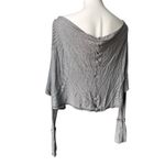 Elan Slouchy Dolman Batwing Waffle Knit Top, Sz L Photo 6