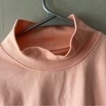 L.L.Bean  Creamy Apricot  Interlock Mock Turtleneck Long Sleeve Size Small Photo 2