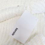 Kensie  Sweater‎ Size Small Pointelle Knit Turtleneck Pullover in Vanilla Cozy Photo 5