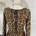 90s 2000s Leopard Cheetah Animal Print Tan Black Soft Grunge Micro Mini Dress S Brown Photo 2