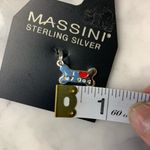 Massini VTG  Sterling Silver I Love My Dog Bone Shaped Charm 925 Photo 2