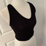Urban Outfitters Black V Neck Tank Crop Top Photo 3