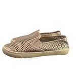 Tory Burch Jesse Gold Metallic Laser Cut Perforated Leather Slip On Shoes Sz 6.5 Photo 7