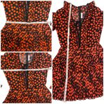 DELFI Collective KIKI lace up ruffled long sleeve ruffle Polk dot minidress XS Red Photo 14