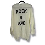 Rock & Love Cream Knit Cardigan Sweater Women’s Small Open Front NWT Photo 7