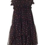 ✨Evie Tiered Ruffle Floral Tassel Dress✨ Black Size XS Photo 0
