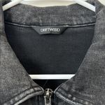 Free People Driftwood Farrah Denim Floral Embroidered Coveralls in Falling Sunflower Size: M Photo 10