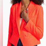 L'Agence  Brooke Double-Breasted Cropped Blazer, Orange, SZ 2, $650 Photo 5