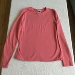Old Navy Vintage Stretch Long Sleeve Crewneck Orange Top - Sz Medium Photo 0