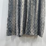 R.E.O. Originals‎ Vintage Animal Print Dress Long Sleeve Made in USA Size Medium Black Photo 5