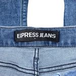 EXPRESS Light Wash Blue Skinny Jeans Distressed Design Women’s Size 2 Mid Rise! Photo 2