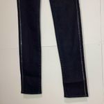 True Religion NWOT  26x35 Disco Julie Low Rise Bling Tuxedo Stripe Skinny Jeans Photo 5