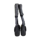 Teva  De La Vina Wool Boot Tall 1005190 Riding Boots Black Leather Gray Women's 7 Photo 5