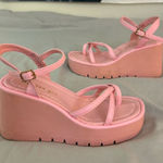 Madden Girl  Vaultt Platform Wedge Sandals 5 Pink Photo 0