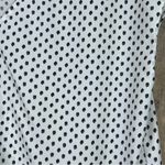 Hilary Radley Small Black & Gray Print on White Sleeveless V-Neck Tunic Photo 2