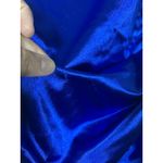 Windsor Y2K Style Dress Large Royal Blue Satin Spaghetti Strap Mini Bodycon Photo 2
