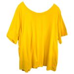Jessica London 30W 32W Top 3X Yellow Short Sleeve Tee Swing Trapeze A Line 965 Photo 0