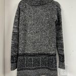 Long Tall Sally Grey Oversized Turtleneck Sweater Dress Womens XS Cowl Neck Gray Photo 7