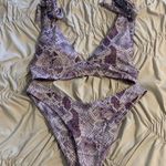 Zaful Purple Snake Print Bikini Photo 0