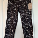 Athleta NWT Cheetah Chatarunga Capri Leggings Black and Gray Photo 0