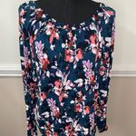 Jaclyn Smith Floral Blouse Size X-Large Photo 0