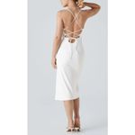 Halara Softlyzero Airy Crossover Ruched Lace Up Bodycon Dress UPF50+ XL NWT Photo 6