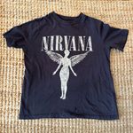 H & M NIRVANA JURT KOBAIN GRAY/BLACK T-SHIRT SIZE XS Photo 0