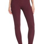 Onzie  Animal Jacquard Midi Leggings Burgundy Red Cherry Red NEW Photo 6