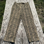 VINTAGE Fundamental Things Pants Women 14 Brown‎ High Rise Snake Skin Fall Brown Photo 0