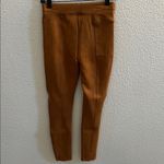 Spanx  Faux Suede Pull On High Waisted Leggings Rich Caramel Size Large Photo 8
