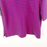 Quacker Factory Striped 3/4 Sleeves Sequin Lobster Shoulder Accents Top Medium Photo 10