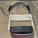 Rudsak “Damar” white/taupe/black leather shoulder bag. Photo 3