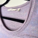 Soft Surroundings Soft‎ Surroundings Palm Tree Short Sleeve Medium Tunic Sweater Purple Blue Wash Photo 1