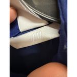 H&M  Wide Plumetti Blouse Royal Blue Polkka Dot Button Back Long Sleeve Size 6 Photo 6