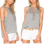 One Teaspoon Radar Lace-Up Tank Top Militaire Green Size XS Photo 4
