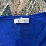 Dress Barn Blue V-Neck Pullover Sweater Large Soft Lightweight Knit Women’s Top Photo 12