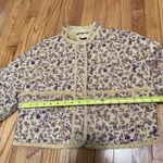 7 For All Mankind  Quilted Cropped Floral Mustard Yellow Jacket Size XS Photo 6