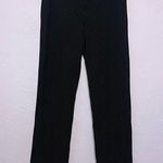 Betabrand Straight Leg Yoga Dress Pants Black Pinstripe SZ L Photo 2