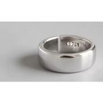 Boutique Adjustable 6mm Silver Ring Band S925 Stacking Thumb Minimalist Open NEW Photo 4