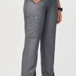 FIGS Kade Grey Scrub Pants T21004P Graphite Cargo 4 Pockets PO 1273 Nurse Small Photo 0